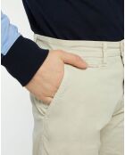 Pantalon chino slim Popplin Stretch beige